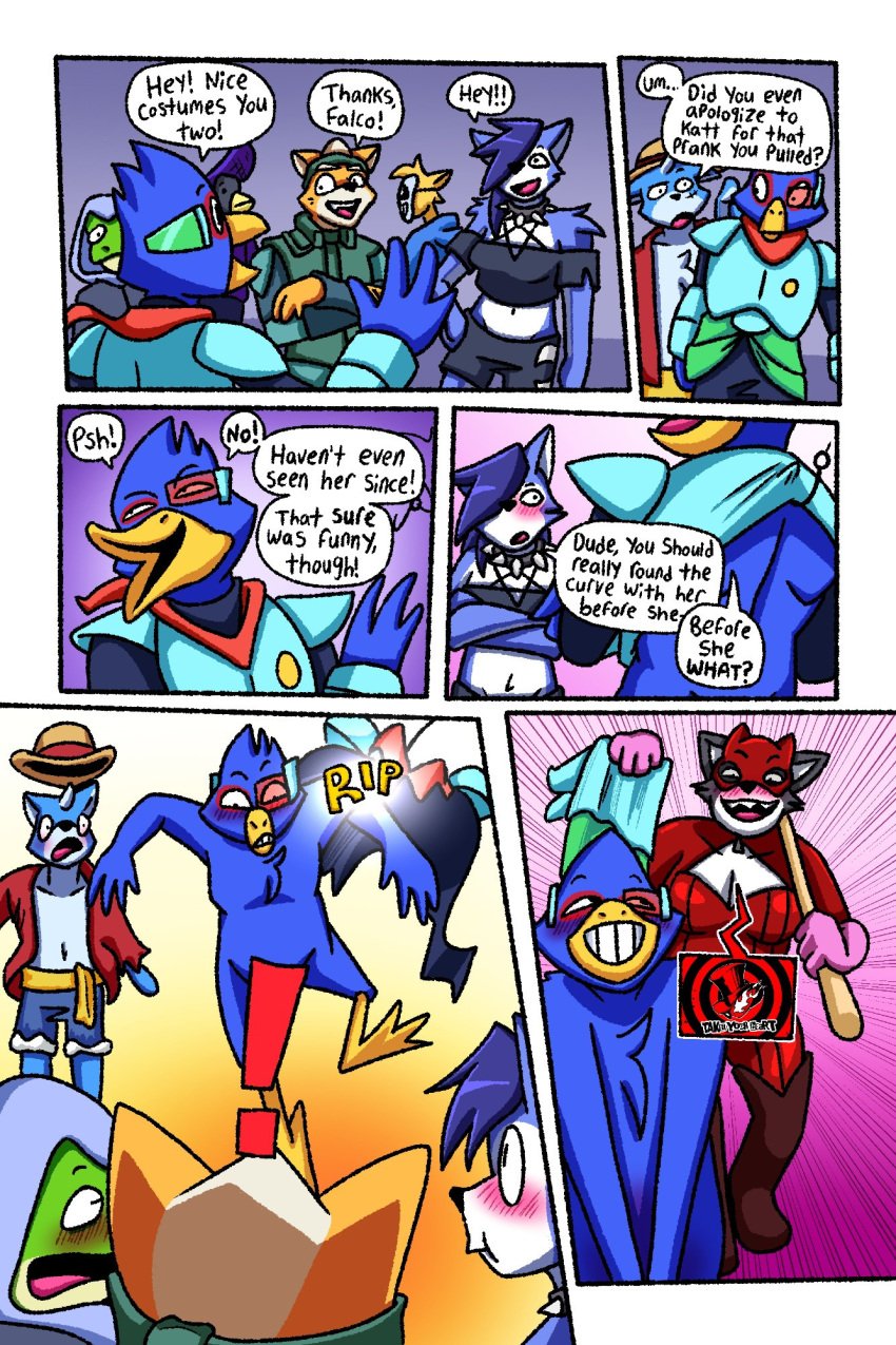 assisted_exposure censored falco_lombardi female fox_mccloud katt_monroe krystal male marcus_mccloud one_piece persona_5 robablo slippy_toad star_fox