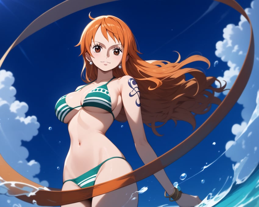 ai_generated bikini female female_only garnet849 nami_(one_piece) one_piece