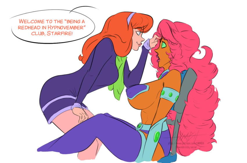 daphne_blake dc dc_comics red_hair scooby-doo starfire starfire_(comics) starfire_(teen_titans) tagme