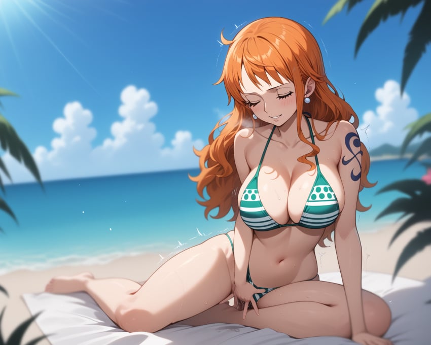 ai_generated bikini female female_only garnet849 nami_(one_piece) one_piece