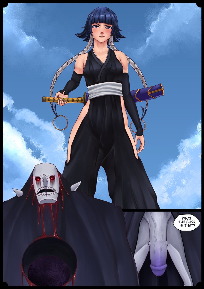 bleach dialogue english_text hollow_(species) soifon tatatsumak