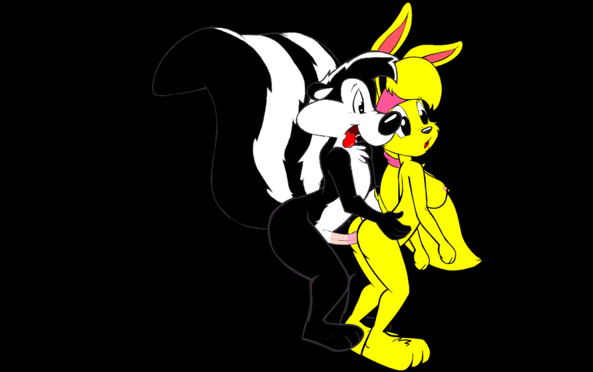 animated crossover jazz_jackrabbit jazz_jackrabbit_(series) looney_tunes lori_jackrabbit pepe_le_pew skunk smooth_fur