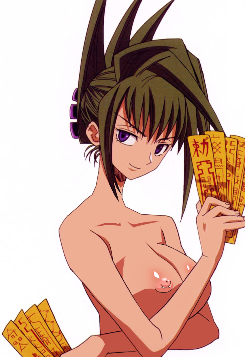 large_breasts pointy_chin shaman_king tagme tao_jun