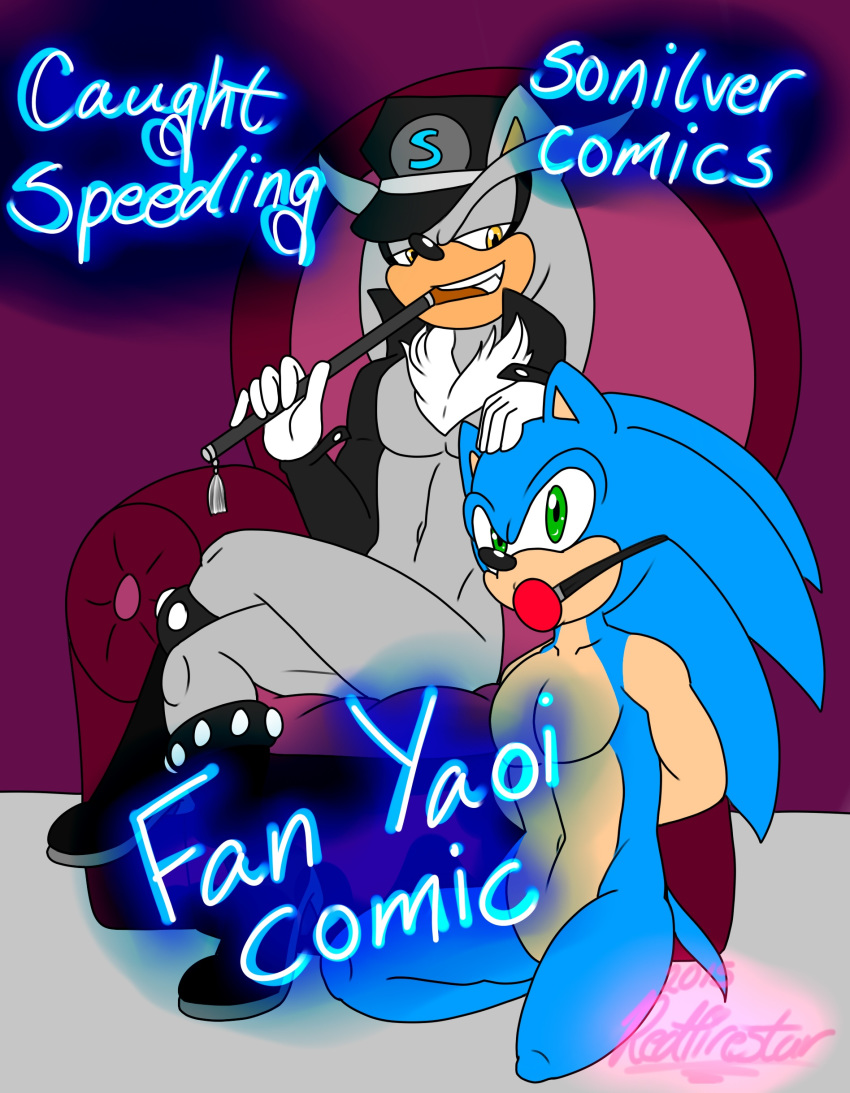 ball_gag bondage bound comic furry furry_only gag hedgehog male male_only mammal multiple_males no_humans redfirestar silver sonic_(series) sonic_the_hedgehog yaoi