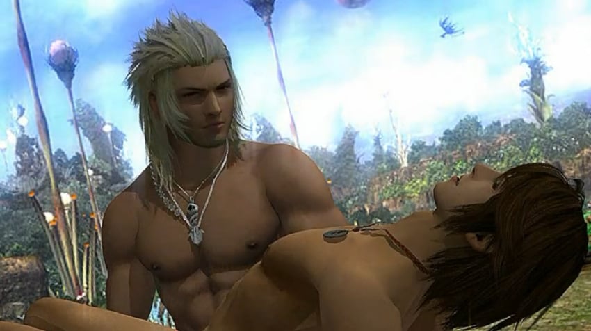 2boys 3d arched_back final_fantasy final_fantasy_xiii final_fantasy_xiii-2 gay lazn male male_only noel_kreiss nude outdoors snow_villiers tagme yaoi