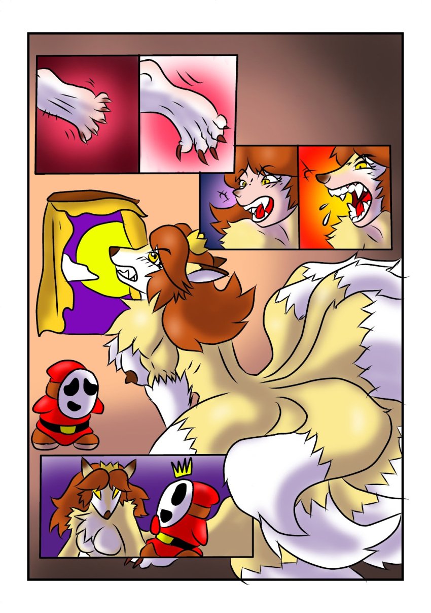 breast_expansion female mario_(series) nintendo princess_daisy shy_guy silverbulletproof tagme transformation