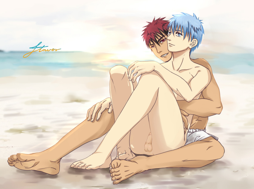 kuroko's_basketball kuroko_no_basuke male_only taiga_kagami tetsuya_kuroko