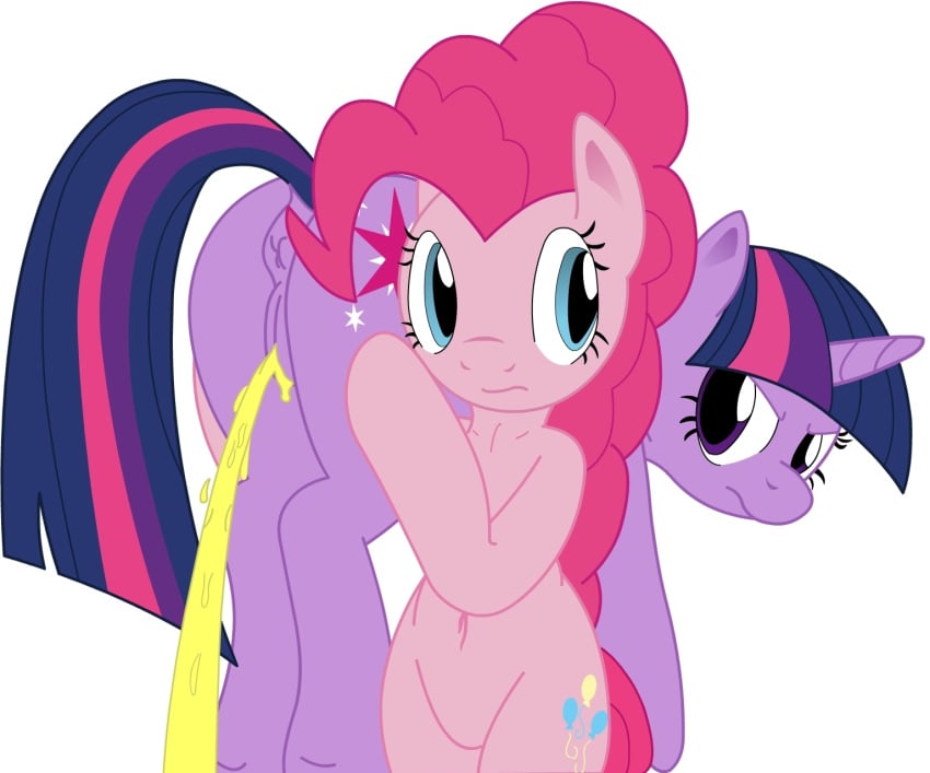 friendship_is_magic my_little_pony pee peeing pinkie_pie_(mlp) straight_hair tg-0 twilight_sparkle_(mlp)