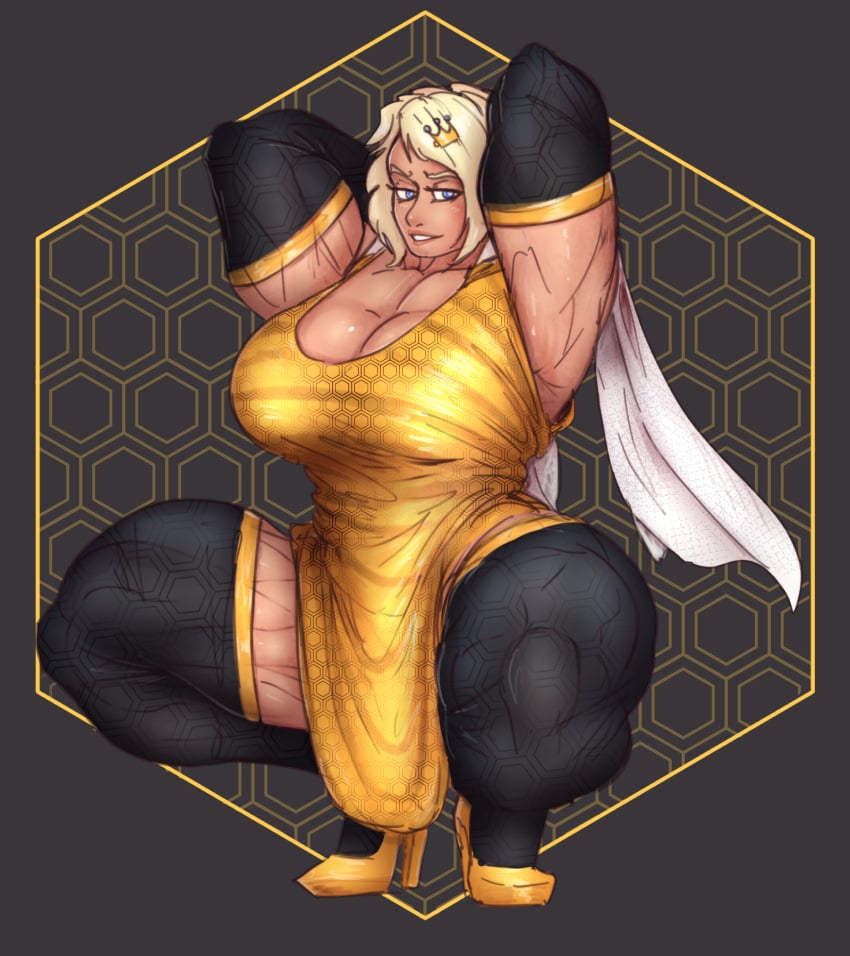 anarchium biceps breasts dress female muscles muscular muscular_arms muscular_female muscular_legs muscular_thighs pecs