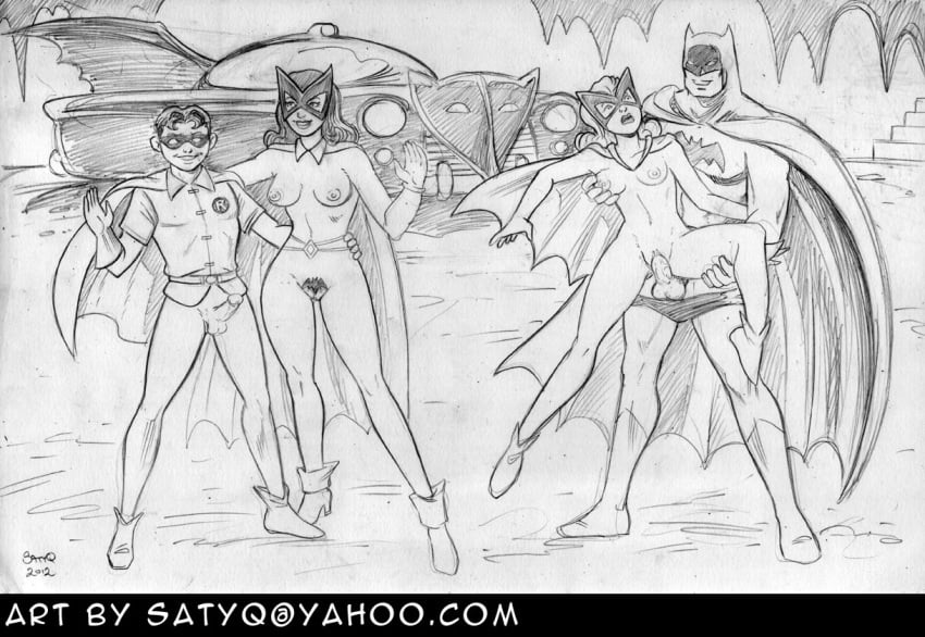 2012 bat-girl batman batman_(series) batwoman betty_kane clothing dc dc_comics dick_grayson female human male pubic_hair robin_(dc) robin_(dick_grayson) satyq straight