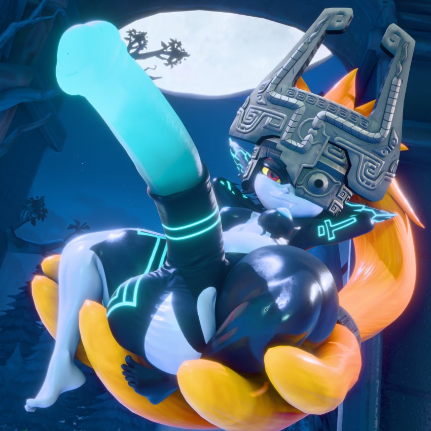 3d 3d_(artwork) balls barefoot belly big_penis breasts chubby chubby_futa equine_genitalia equine_penis feet foreskin futa futa_only futadolly futanari genitals glowing glowing_genitalia helmet hi_res horse horse_penis horsecock horsecock_futa horsecock_on_humanoid imp imp_midna intersex long_ears looking_at_viewer midna multicolored_body nintendo orange_hair penis pointy_ears red_eyes shiny_skin shortstack shortstack_futa small_breasts small_but_hung sweat tattoo the_legend_of_zelda thick_thighs twilight_princess