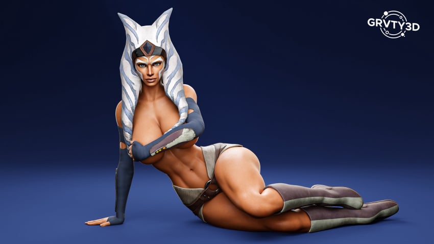 1girls 3d ahsoka_tano ass big_ass big_breasts big_butt breasts butt_focus calves feet female female_only grvty3d huge_ass large_ass large_breasts large_butt legs legs_together lekku looking_at_viewer naked naked_female no_shoes nude nude_female orange_skin plump_ass pussy round_ass round_butt solo standing star_wars thick thick_thighs thighs togruta voluptuous wide_hips