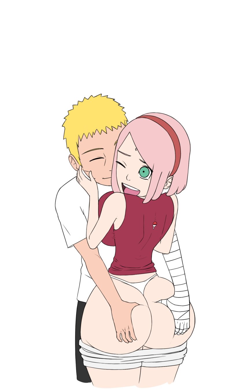 1boy 1girls ass_grab before_sex big_ass big_breasts big_butt biggies00 blonde_hair boruto:_naruto_next_generations bubble_ass bubble_butt butt_grab cheating cheating_wife female flirting grabbing grabbing_ass grabbing_butt green_eyes huge_ass huge_breasts huge_butt human in_heat in_love kissing kissing_cheek male naruto naruto_(series) netorare ntr one_eye_closed pink_hair romantic sakura_haruno smile smiling squeezing squeezing_ass squeezing_butt uchiha_symbol undressing uzumaki_naruto white_background white_shirt yellow_hair