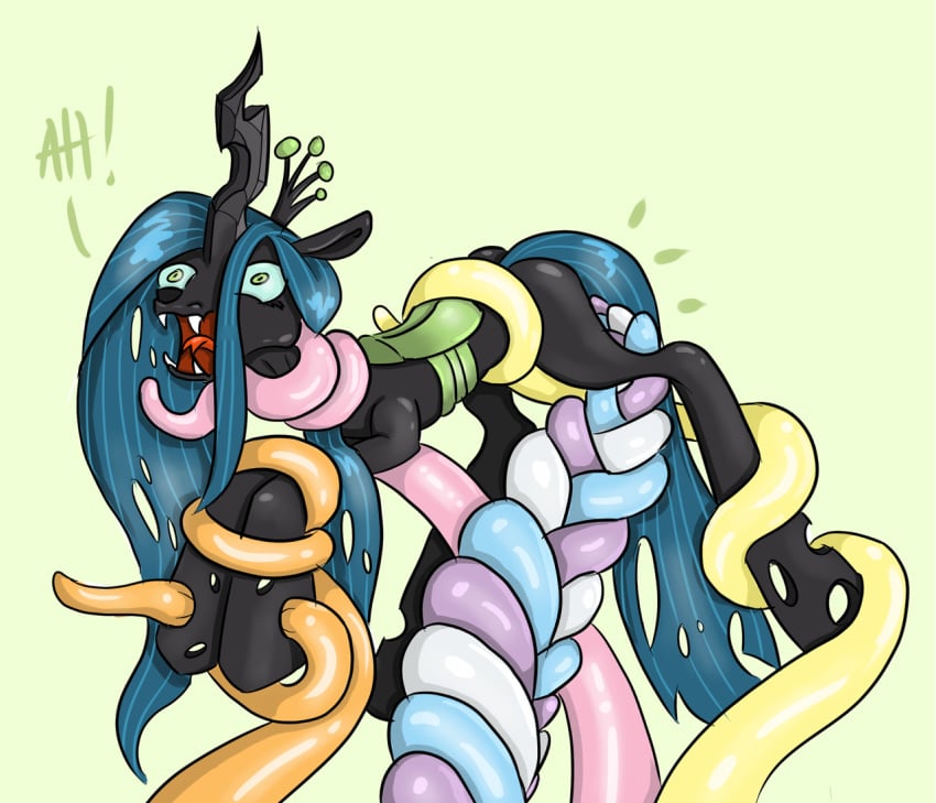 arthropod bound changeling cynicalmoose friendship_is_magic my_little_pony queen_chrysalis_(mlp) rape tagme tentacle