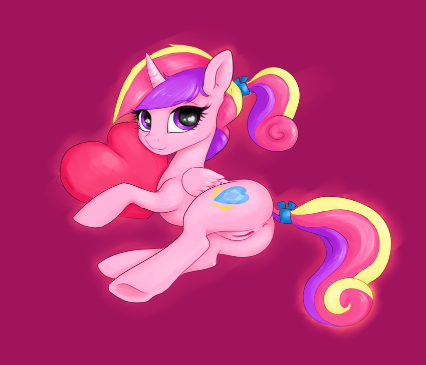 alicorn anus ass equine friendship_is_magic justpony my_little_pony on_side princess_cadance_(mlp) pussy