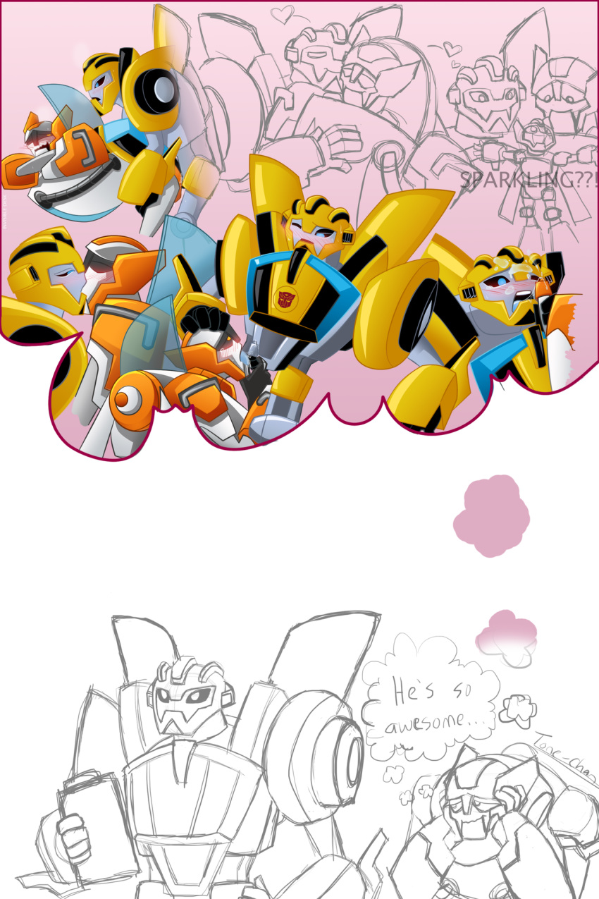 blades_the_copter-bot bumblebee_(transformers) gay rescue_bots tagme tone-chan transformers