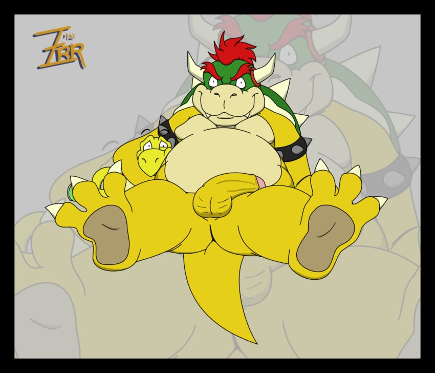 bowser green_shell koopa koopa_troopa male_only mario_(series) nintendo shell spiky_shell tagme zerr