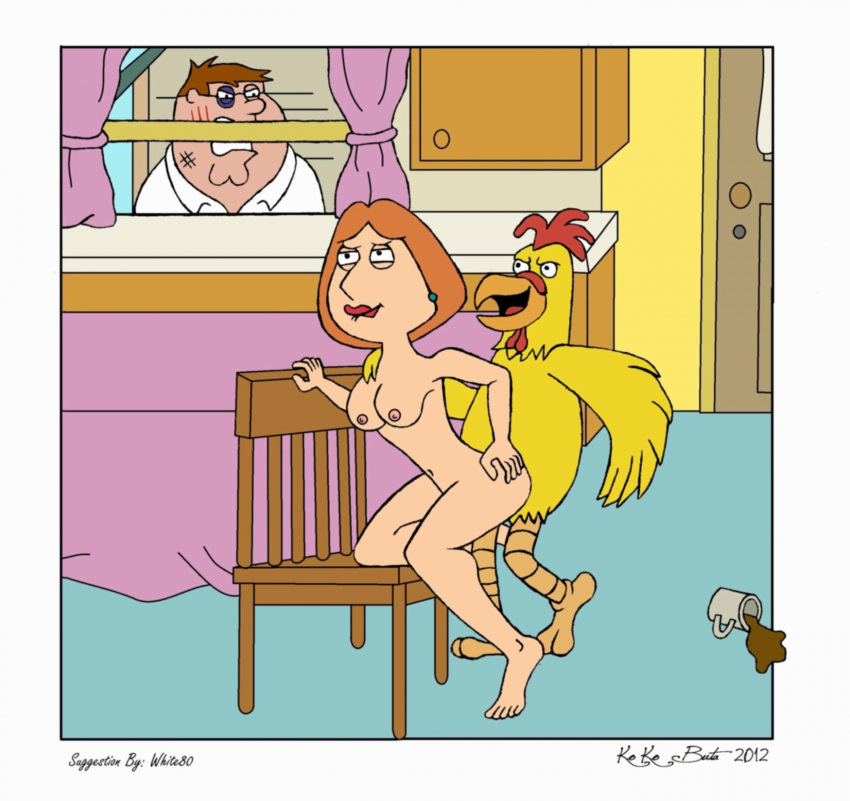 bent_over chicken doggy_style ernie_the_chicken ernie_the_giant_chicken family_guy female from_behind human interspecies lois_griffin male peter_griffin straight zoophilia