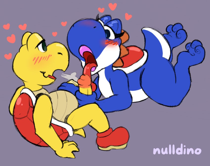 Blue Yoshi (Mario Bros) Rule 34 Image
