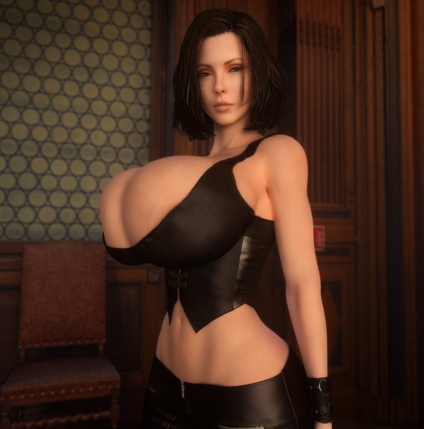 1girls 3d 3d_(artwork) alternate_breast_size big_hips black_hair breasts_bigger_than_head cleavage clothed clothed_female female female_only female_solo gigantic_breasts hips hourglass_figure huge_breasts kate_beckinsale looking_at_viewer midriff revealing_clothes selene_(underworld) slim_waist small_waist solo solo_female thick_thighs thighs thin_waist top_heavy top_heavy_breasts underworld upper_body vaako vampire vampire_girl wasp_waist wide_hips