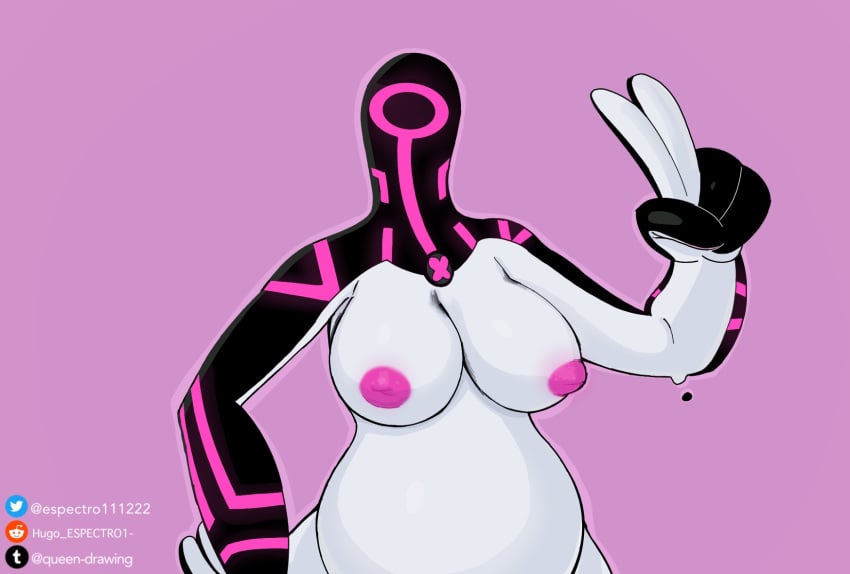 bbw ben_10 big_areola big_ass big_belly big_breasts big_butt big_nipples big_thighs chaquetrix chubby chubby_anthro chubby_belly chubby_female fat_ass fat_breasts female female_only galvanic_mechamorph pink_nipples reddit_username u/hugo_espectro1- upgrade_(ben_10) v