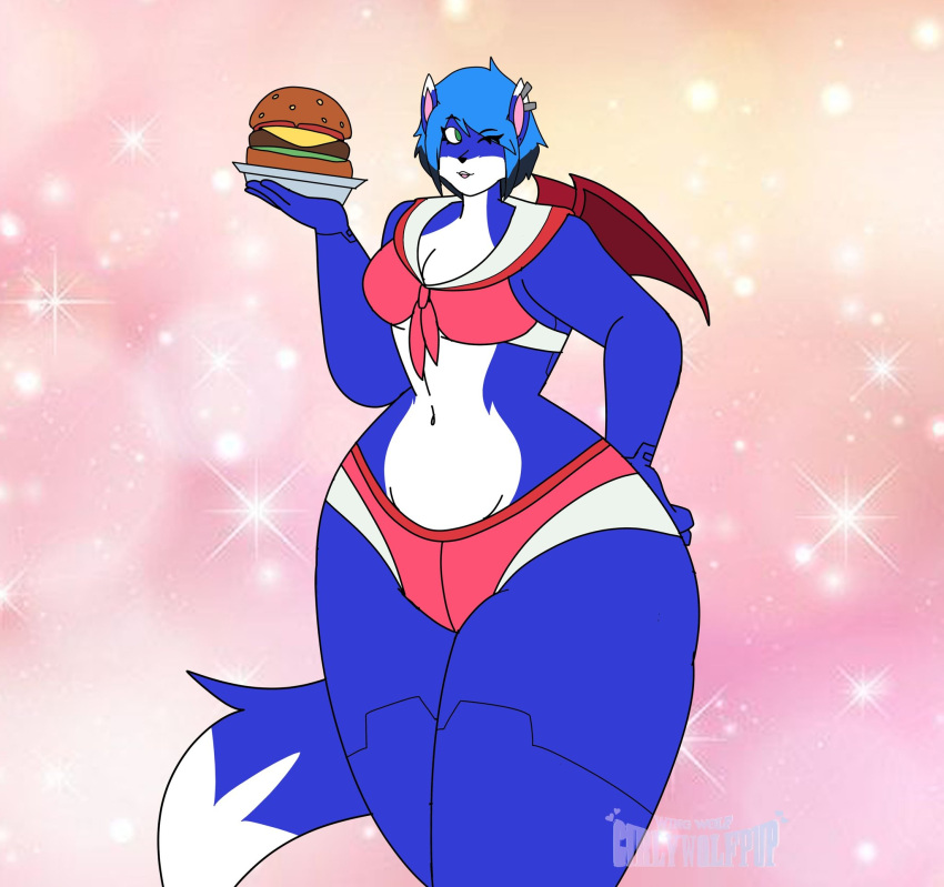 furry girlywolfpup original original_character original_characters tagme waitress waitress_outfit waitress_uniform wing_(girlywolfpup)