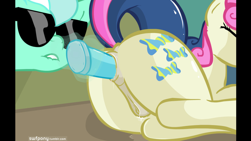 bonbon_(mlp) friendship_is_magic lyra_heartstrings_(mlp) my_little_pony smooth_skin swfpony