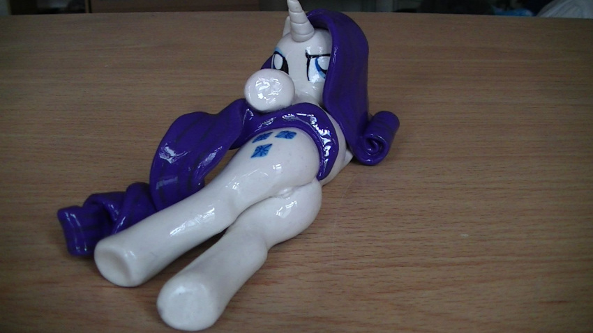 ass blue_eyes bulldogs29 friendship_is_magic horn my_little_pony photo_(medium) pony purple_hair pussy rarity_(mlp) smooth_skin tagme terracotta_statue