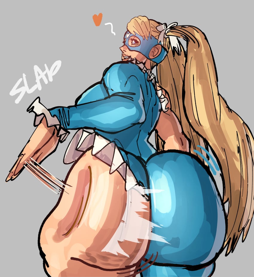 1girls 2025 2d 2d_(artwork) alternate_ass_size ass big_ass big_butt blonde_female blonde_hair capcom clothed clothed_sex clothing female female_only heart hentae hentae(artist) high_resolution highres huge_ass huge_butt light-skinned_female light_skin rainbow_mika slapping_ass slapping_butt slapping_own_ass solo solo_female street_fighter tentecreul