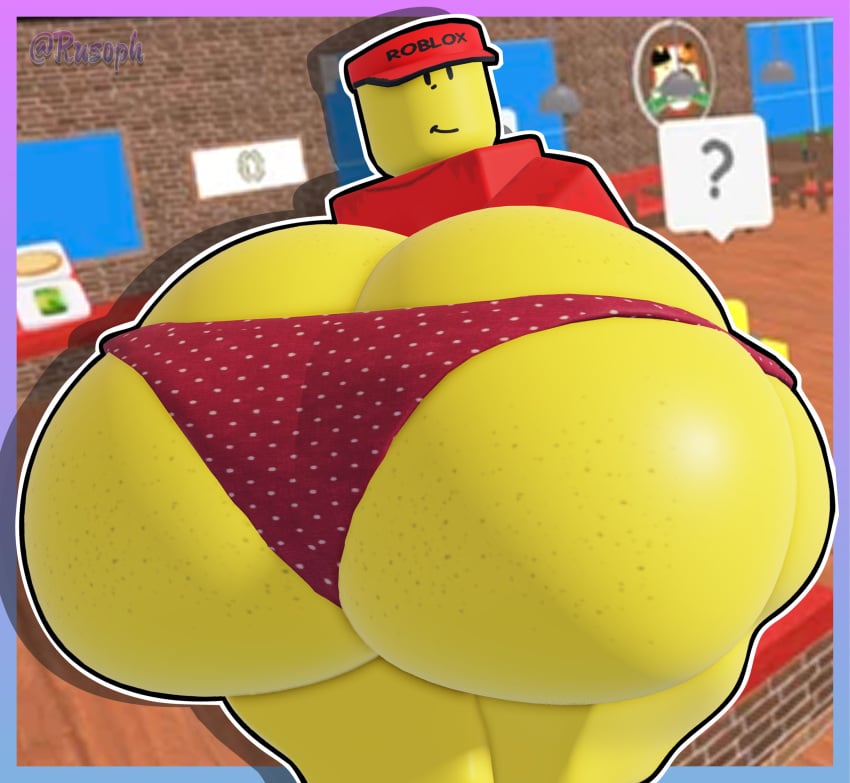1boy 3d ass big_ass big_butt booty bootylicious butt curvy curvy_male elliot_(work_at_a_pizza_place) fat_ass fat_butt freckles freckles_on_ass huge_ass huge_butt looking_at_viewer looking_back looking_back_at_viewer male male_only roblox roblox_studio robloxian rusoph solo thick_ass thick_butt underwear work_at_a_pizza_place