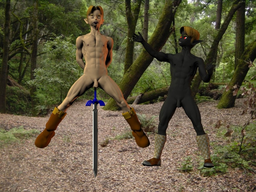 3d dark_link garry's_mod gay link male nude selfcest the_legend_of_zelda