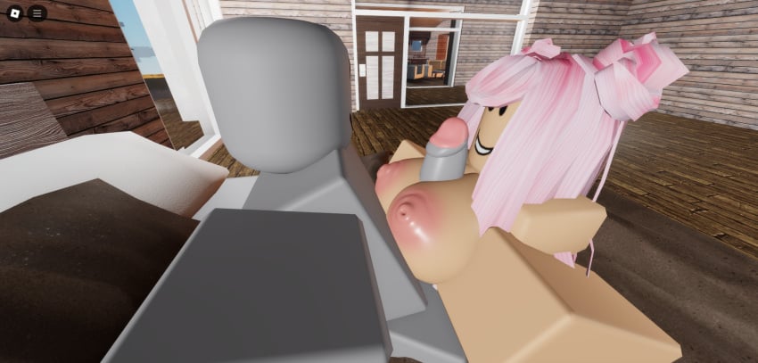 1boy 1girl 1girl1boy 3d bed big_breasts big_penis dummy_(roblox) enjoying enjoying_sex naked_female naked_male pillows pink_hair roblox roblox_avatar roblox_condo roblox_game roblox_studio robloxian tagme titjob