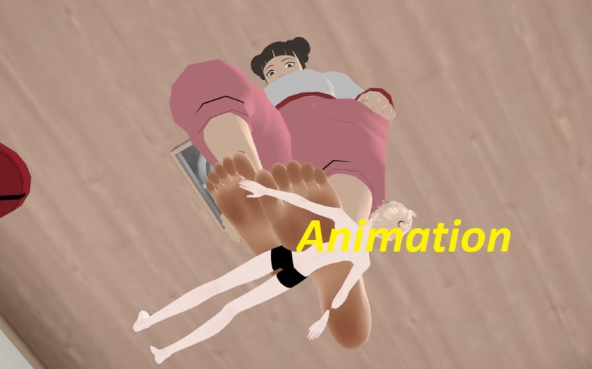 barefoot feet foot_fetish giantess mmd stomp stomping tenten trample trampling