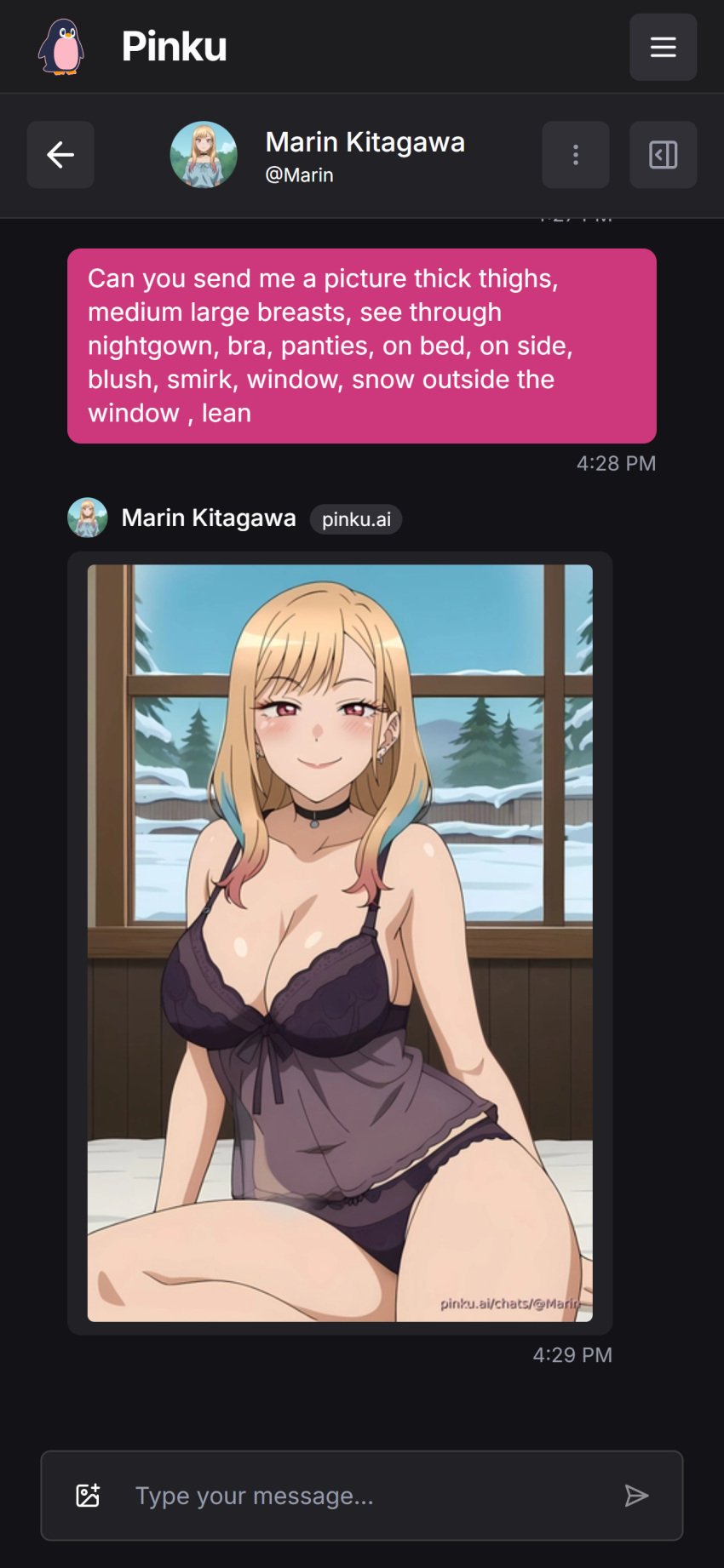 ai_generated aichat blonde_hair bra candid ecchi example marin_kitagawa my_dress_up_darling nightgown panties pinku pinku.ai pinkuai prompt sexy wallpaper