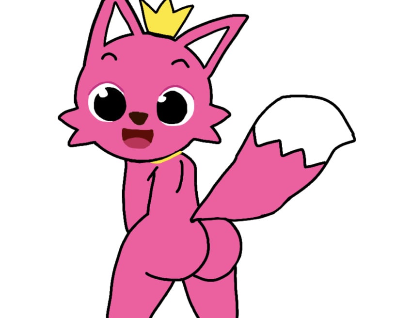 big_ass fox furry pink_fur pinkfong pinkfong_(character)