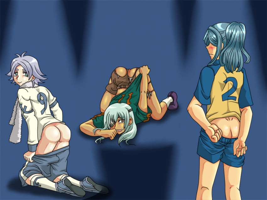 blue_hair david_samford ichirouta_kazemaru inazuma_eleven jirou_sakuma nathan_swift shawn_froste shirou_fubuki tagme