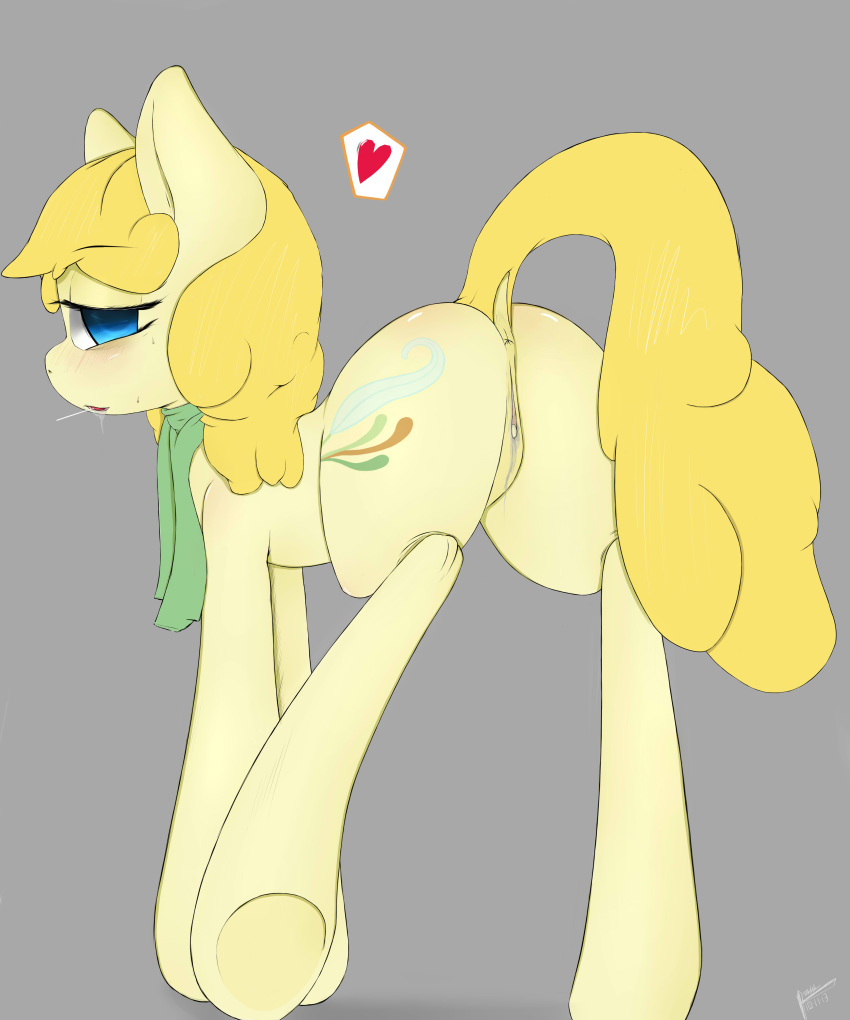 anus ass equine furry horse majikplant420 my_little_pony original_character pussy scarf tagme