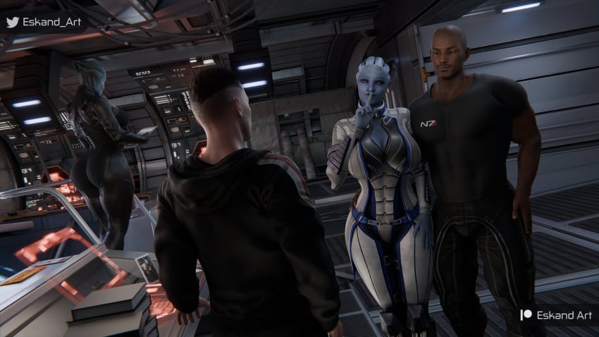 2boys 2girls 3d alien alien_humanoid asari big_ass big_breasts big_thighs bioware blue-skinned_female blue_body blue_skin breasts bust busty chest curvaceous curvy curvy_figure dark-skinned_female dark-skinned_male dark_skin electronic_arts eskandart female hips hourglass_figure huge_ass huge_breasts humanoid large_ass large_breasts liara_t'soni male male/female mass_effect mature mature_female morinth slim_waist straight thick thick_hips thick_legs thick_thighs thighs voluptuous waist wide_hips