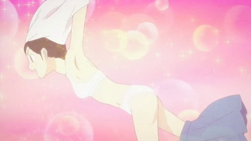 bra cap female fuura_kafuka happy panties sayonara_zetsubou_sensei screencap undressing