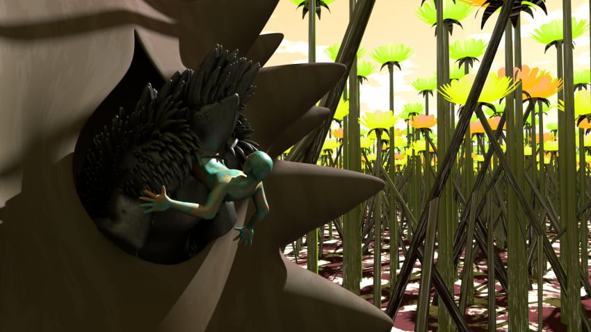 2024 3d_(artwork) ambiguous_gender black_body blender_(artwork) blender_cycles blue_feces cloacal cloacal_penetration cloacal_vore cloud colored_feces day digital_media_(artwork) duo feces feces_everywhere feces_on_face feral flower full_tour hi_res human human_on_feral interspecies jacinto_pinto malaguetista male male/ambiguous mammal maraso matanu nude outside penetration plant quills_(anatomy) roshenon safe_vore sasha_(mhy) thorns tree unusual_feces vore yenyi zoophilia