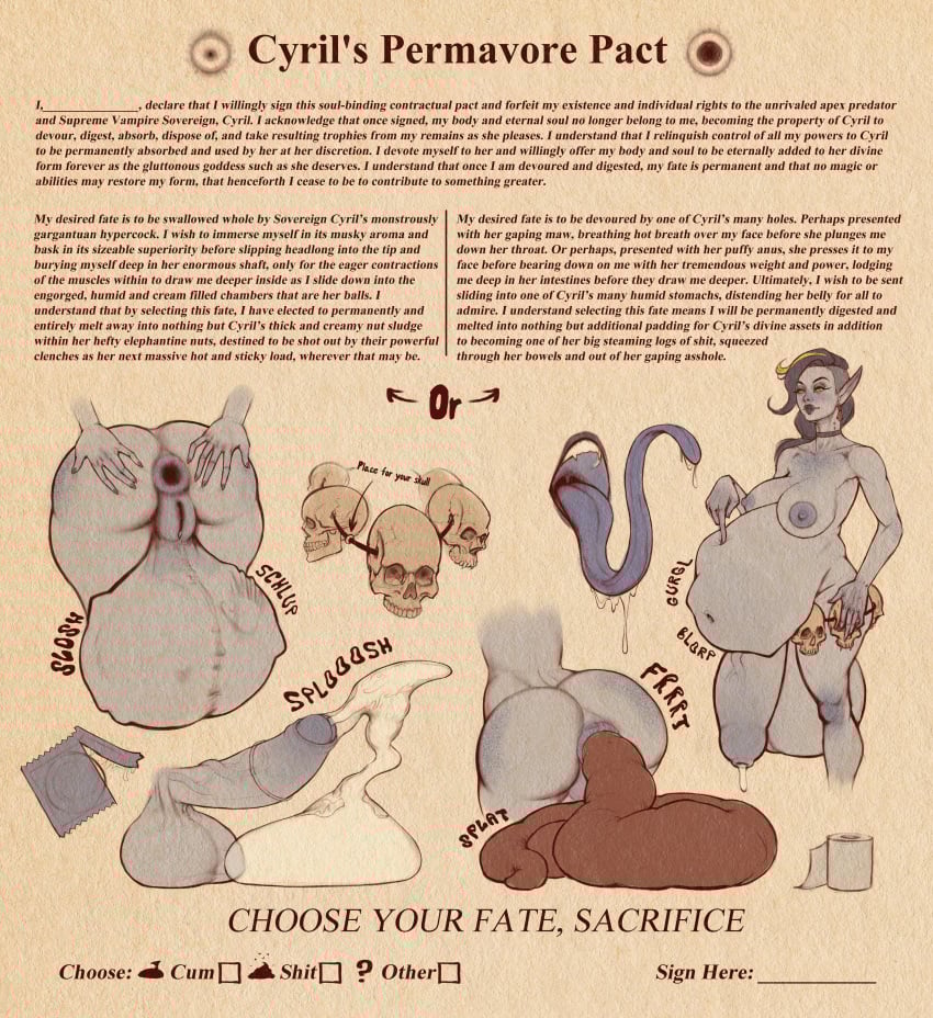 absorb absorbtion absorption_vore anus anus_focus athletic athletic_futa athletic_futanari balls ballsack belly belly_bulge belly_fat big_boobs big_breasts big_butt bloated bloated_balls bloated_belly bloated_tummy blue_body blue_hair blue_lips blue_lipstick blue_nipples blue_penis blue_penis_tip blue_skin bulge choice choices cock cock_hungry cockvore coming_out condom condom_balloon condom_filling consuming consuming_genitalia contract cream cream_filled cum cum_in_condom cumming cumshot cyril death defecating defecation devotion devoured devourer devouring devouring_cock digested_prey digesting digesting_live_prey digestion disposal dominant_futa domination dripping dripping_cum earings erected erected_penis exposed_anus exposed_ass exposed_belly exposed_breasts exposed_nipples exposed_pussy exposed_torso fart farting fat fatal fatal_vore fatality feces feces_pile firm_ass foreskin full_belly futa_pred futanari gaping gaping_anus gargantuan_balls giant_balls gigantic_balls gigantic_testicles goddess goth goth_futa half_shaved_head hard_cock huge_balls huge_cock huge_dick huge_turd hungry_anus hungry_mouth hyper_balls hyper_feces hyper_genitalia hyper_penis hyper_scat hyper_testicles icebarb impending_doom impending_vore implied_vore intersex large_ass load load_of_cum long_dick long_hair long_hair_futa long_tongue maw mawshot melting mini_giantess mouth mouth_open muscled muscles musky_balls musky_cock naked naked_futa naked_futanari necklace oc original_character penis permavore permavore_contract pointy_ears poop pooping pooping_on_floor pred predator predator/prey prepuce pushed_out pussy round_ass round_butt sacrifice saliva saliva_on_tongue scat scrotum semen shaft sharp_teeth shit shithole shitpile shitting skull skull_accessory skulls sludge soul soul_vore spread_anus spread_ass spread_butt spread_butthole spread_buttocks squeezed squeezed_out squeezing squeezing_butt stomach stomach_bulge supreme_vampire_sovereign swallowed swallowed_alive swallowed_whole teaw00d teeth teeth_showing text thick thick_ass thick_thighs thighs toilet_paper tongue tongue_out trophy trophy_head turd uncircumcised uncut_futa uncut_penis vampire vampire_futa veins veiny_cock veiny_penis victim vore vore_belly vore_bulge weight_gain yellow_eyes yellow_hair_streak