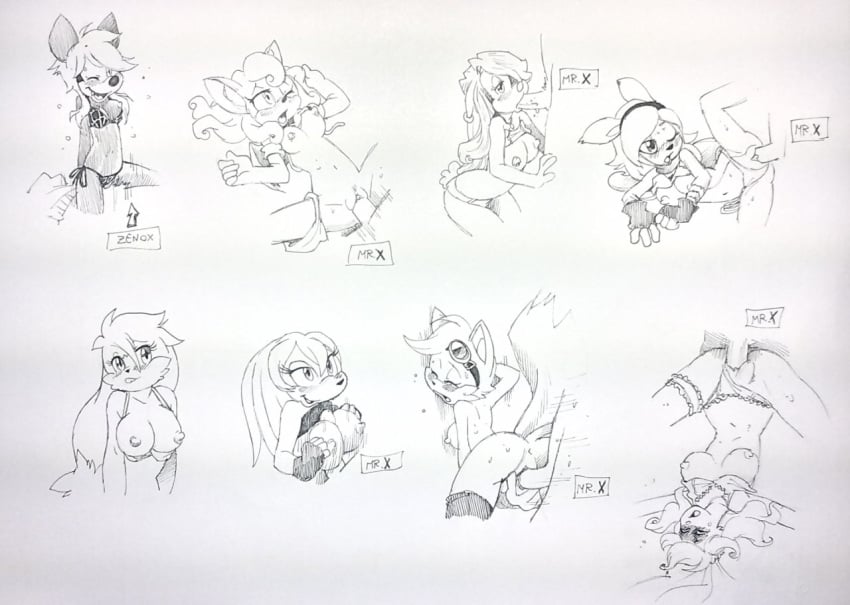 8girls crossover female jak_and_daxter klonoa klonoa_(series) multiple_girls rule_63 sonic_(series) tails tailsko tess_(jak_and_daxter) tess_(ottsel;_jak_and_daxter) twistedterra