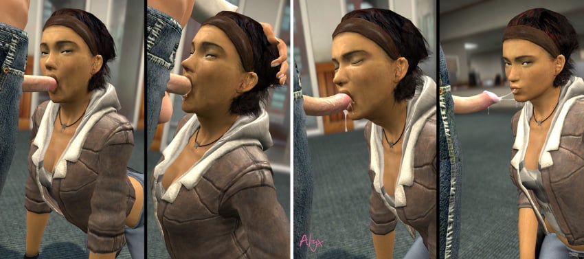 1boy 1girls 3d all_fours alyx_vance artist_request blowjob cum cum_in_mouth duck_face fellatio female female_penetrated garry's_mod half-life half-life_(series) half-life_2 hand_on_head human human_female human_male human_only human_penetrated human_penetrating human_penetrating_female human_penetrating_human male male_penetrating male_penetrating_female male_penetrating_human oral oral_penetration oral_sex penetration sex short_hair straight tagme valve