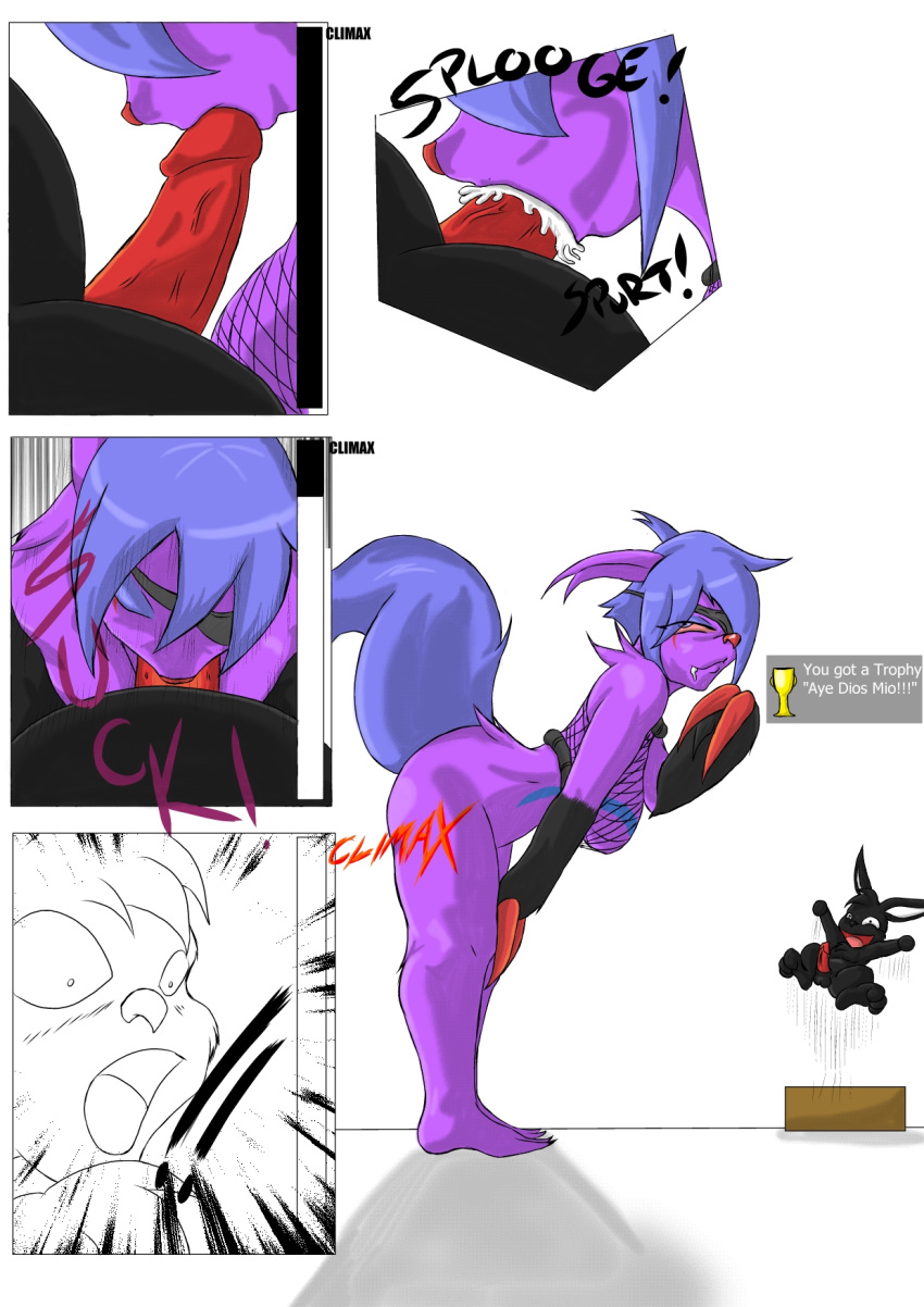 anthro bluefoxlover color fellatio female fur furry interspecies male oral pokemon pokemon_(species) project_00_wolfen straight zangoose