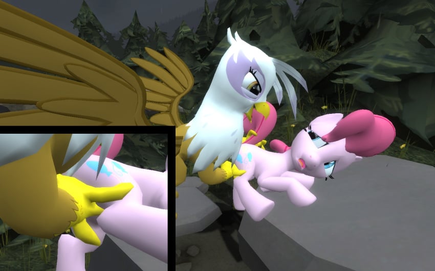 friendship_is_magic garry's_mod gilda gilda_(mlp) my_little_pony pinkie_pie_(mlp) straight_hair yuri