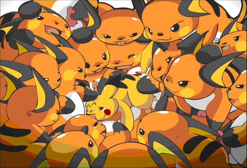 18boys 6+boys animated cccc drgnalexia gay gay_orgy male male_only nintendo orgy pikachu pokemon pokemon_(species) raichu yaoi