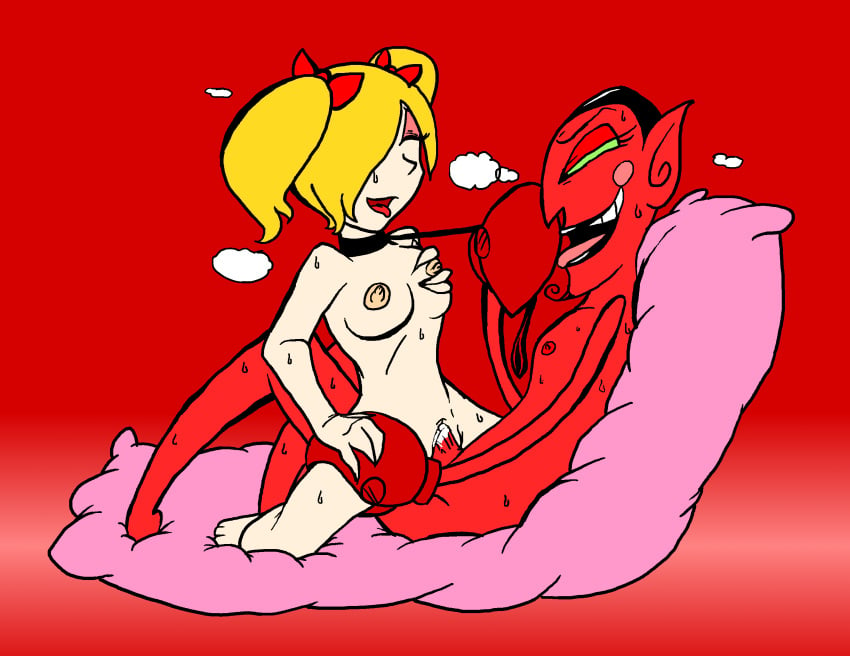 bow bubbles_(powerpuff_girls) him powerpuff_girls red_skin sex