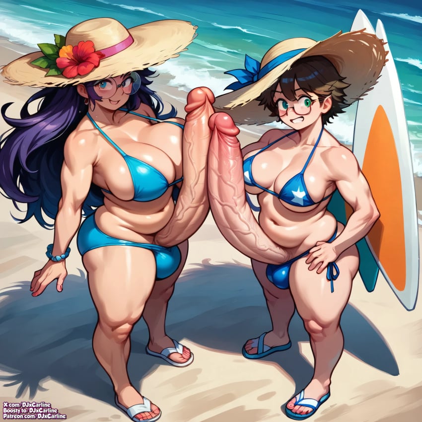 ai_generated ass_focus beach big_penis dickgirl djxcarline futanari gamer gigantic_ass gigantic_balls gigantic_breasts gigantic_butt gigantic_testicles gigantic_thighs huge_ass huge_breasts huge_cock vr