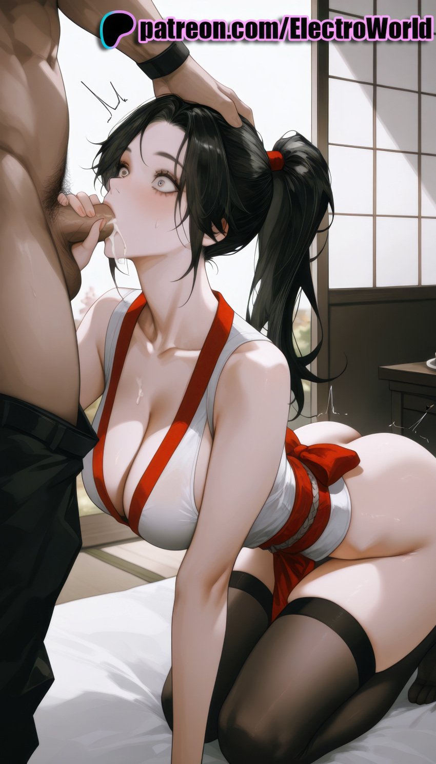 1boy 1girls 2025 ai ai_assisted ai_generated anime anime_girl anime_style artist_name big_breasts big_breasts big_breasts big_chest big_penis bj black_hair blowjob blowjob_face bondage bondage bound breast breasts breasts breasts bust busty chest cleavage cock cum cum_in_mouth dead_or_alive dick electroworld fellatio female hi_res high_quality high_resolution highres large_breasts licking long_hair male_pubic_hair momiji_(ninja_gaiden) oral oral_sex patreon patreon_username penis ponytail pubic_hair rope solo_focus stable_diffusion straight sucking thighhighs uncensored watermark