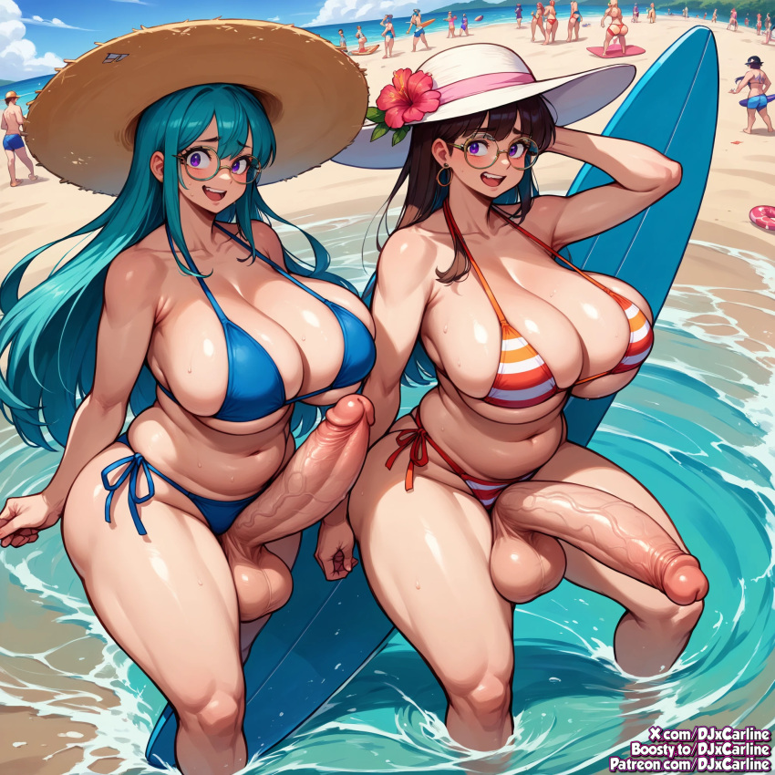 ai_generated ass_focus beach big_penis dickgirl djxcarline futanari gamer gigantic_ass gigantic_balls gigantic_breasts gigantic_butt gigantic_testicles gigantic_thighs huge_ass huge_breasts huge_cock vr